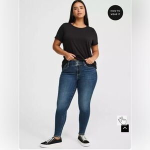 Torrid Super Soft Denim High Rise Jegging – Dark Wash – Size 24